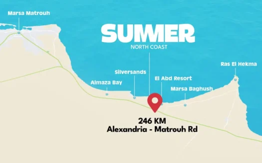 قرية سمر رأس الحكمة الساحل الشمالي Summer Ras hekma North Coast
